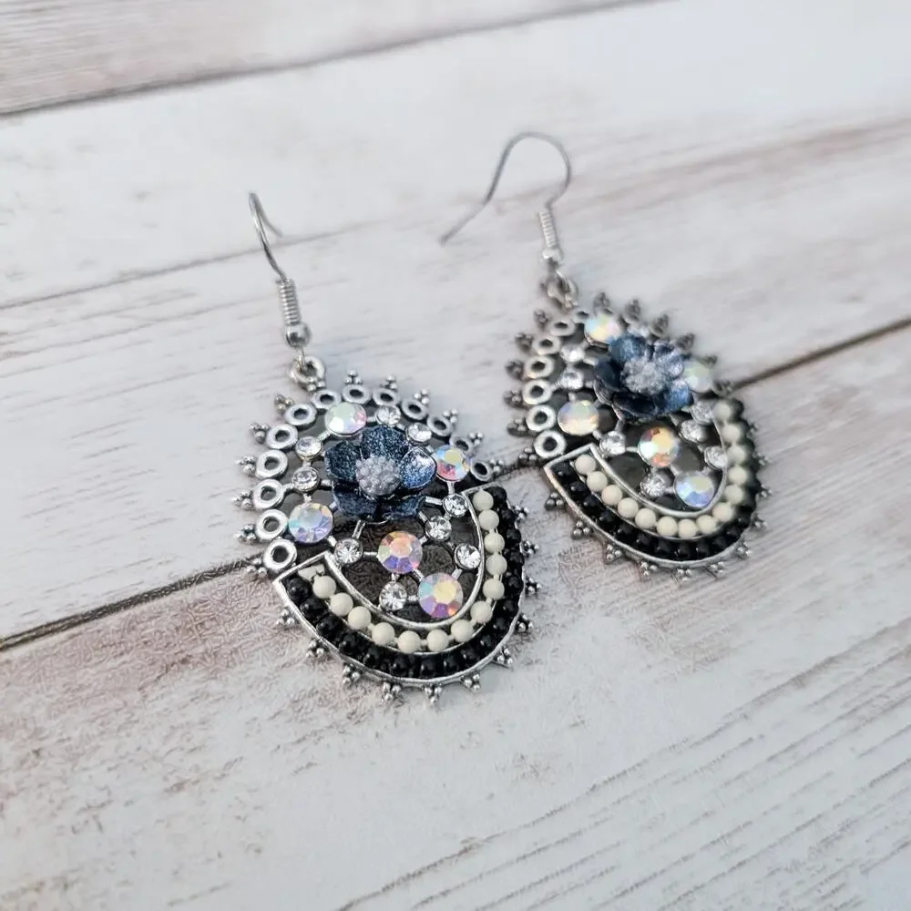 Vintage Earrings Dangle Drop Earrings Unusual - Some Condition Issues